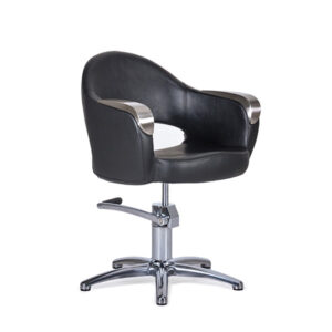Sillón de Tocador Kenneth Negro Pie Estrella