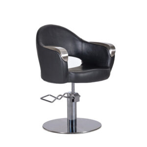 Sillón de Tocador Kenneth Negro Pie Redondo Bifull