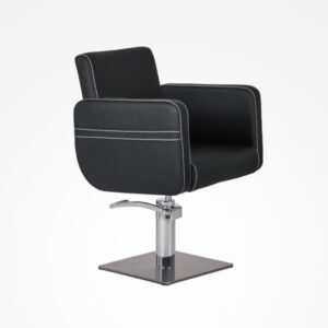 SillÃ³n Tocador Hermo Negro con Pie Cuadrado y Bomba Hid *D