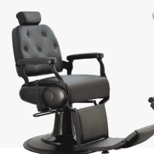 SILLÓN BARBERO ODISEO BLACK NEGRO NG3 ESTRUCTURA ALUMINIO Y BOMBA HIDR. NEGRA ITALOR